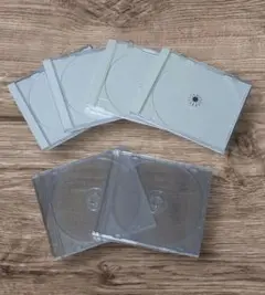 【6枚】CD DVD ディスク 空ケース(白/透明)