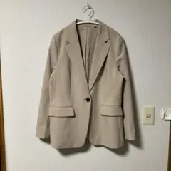 GU ベージュ テーラードジャケット XL