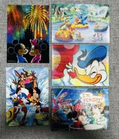 ディズニーランド　ポストカード　レトロ　5枚