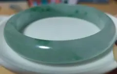 天然石 アクアマリン バングル 内周18cm強 ミルキーブルー - メルカリ