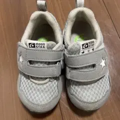 ムーンスター　15.5cm スニーカー　靴　グレー　甲高幅広　男の子女の子