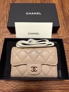 【美品】CHANEL 二つ折り財布