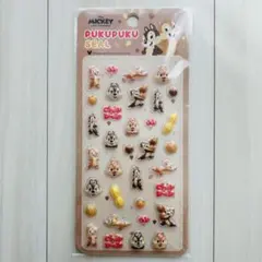 ディズニー　ぷくぷくシール　チップ&デール　ミッキーフレンズ
