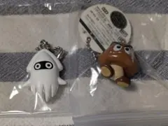 スーパーマリオ　マスコットフィギュア　　チェーンキーホルダー　ゲッソークリボー