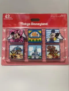 東京ディズニーランド 43周年 デコレーション マグネット 新品未開封のサムネイル