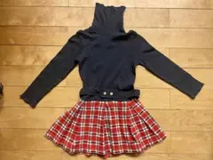 Petit Bateau プチバトー タートルネック ワンピース 110cm