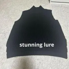 stunning lure ブラック ノースリーブ ニットSのサムネイル