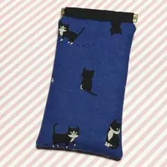 はちわれ猫ちゃん♪ハンドメイド＊バネポーチ☆ペンケース＊メガネケース