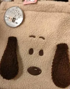 ピーナッツ　スヌーピー　もこもこトートバッグ　Mサイズ
