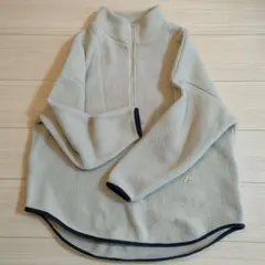 LOGOS DAYS クリーム色 フリース ハイネックジャケット