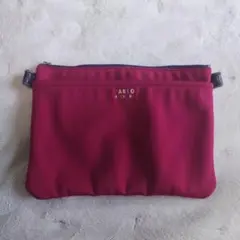 タケオキクチ　サコッシュポーチ　赤