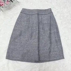 9667 インディヴィ 台形スカート レディース ボトム シンプル 無地 可愛い