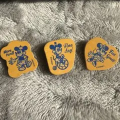 レトロ　ミッキーマウス マグネット3点セット☻