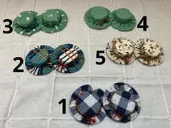 ハンドメイド　手作り　帽子　バッチ　ブローチ　プレゼント　ペア