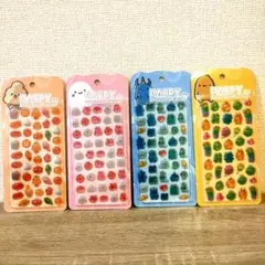 【正規品4枚】ぷくぷくキャンディシール HAPPY　ボンボンドロップシール