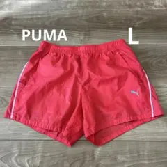 PUMA トレーニング用赤ショートパンツ　L