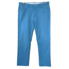 【高級感】BURBERRY GOLFバーバリーゴルフコットン混パンツ ブルー88