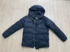 BEAMS HEART フード付きダウンジャケット S ネイビー