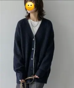 AMERICAN HOLIC レイヤードライクロングカーディガン Ｖネック