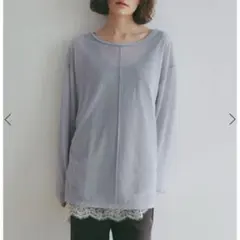 【新品未使用・紙タグ付】ETRE TOKYO センターピンタックシアーロンTeeのサムネイル