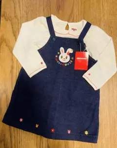 【新品未使用】ミキハウス　ワンピース＋インナーセット　90