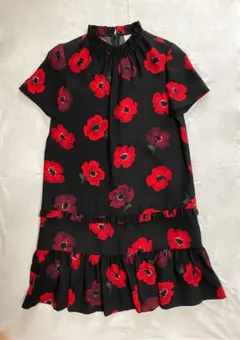 kate spade 花柄 半袖ミニワンピース XS
