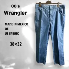 00s Wrangler センタープレス デニムスラックス W38 elite