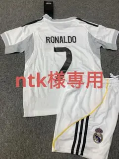 110cmレアル・マドリード新モデル　ロナウド　子供サッカーシャツセット