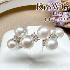 J6193】ニナリッチ K18 天然ベビーパール ダイヤモンド リング - メルカリ