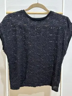 UNTITLED総レース 半袖Tシャツ ブラックのサムネイル