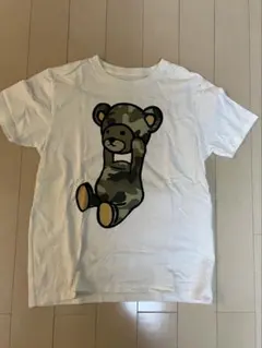 グラニフ Tシャツ Sサイズ カモフラージュ柄クマ Tシャツ Sサイズ