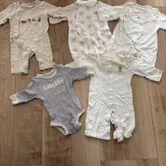 保育園着　まとめ売り　長袖ロンパース　5枚