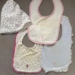 Ralph Lauren スタイ3枚と帽子1枚セット