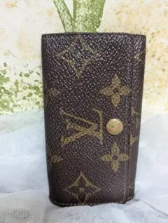 【外観美品】Louis Vuitton モノグラム レザー キーケース