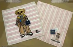 【新品】ラルフローレン　ポロベア　ハンカチ　２枚セット