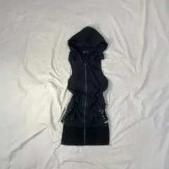 00s tactical zip hooded vest top y2kのサムネイル