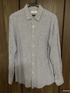 ユニクロ 長袖ストライプシャツ