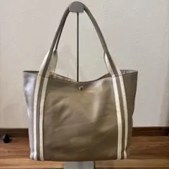 極美品 TOPKAPI トレジャートプカピ トートバッグ グレージュ A4◎のサムネイル