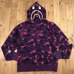 ☆激レア APE パープル カモ シャークパーカー M パーカー kaws - メルカリ