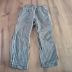 チェック柄ロングパンツ 120