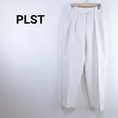 ◇プラステ【M】プリーツパンツ　ウエストゴム　センタープレス　ポッケ　ストレッチ