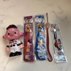 サトちゃん.サトコちゃん 千葉ロッテマリーンズストラップセット
