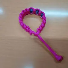 パラコード ビーズ付き ピンクブレスレット
