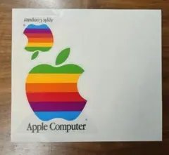 ★超レア：35年前のPCに付属：Apple レインボーロゴ ステッカー
