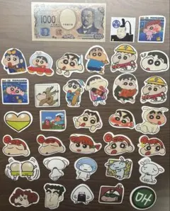 クレヨンしんちゃん ステッカー まとめ売り 33枚セット シール