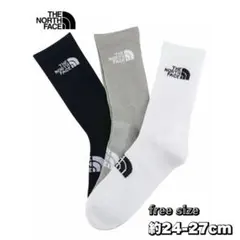 THE NORTH FACE 3足セッ靴下 ノースフェイス 男女兼用ハイソックス