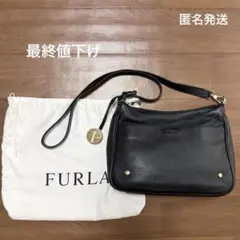 フルラ 本革ショルダーバッグ ブラックのサムネイル