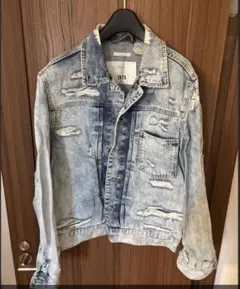 【値下げ‼️】ZARA ザラ　1975 ダメージ加工 Gジャン XL