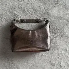 センスオブプレイス　メタリック ハンドバッグ 合成皮革