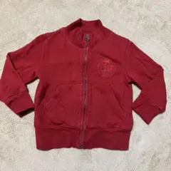 DIESEL 赤 ジップアップ パーカー アウター 80センチ